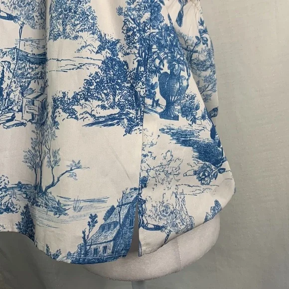 Gianni Bini Woven Sadie Sleeveless Square Neck Blouse- NWT - Picture 6 of 13